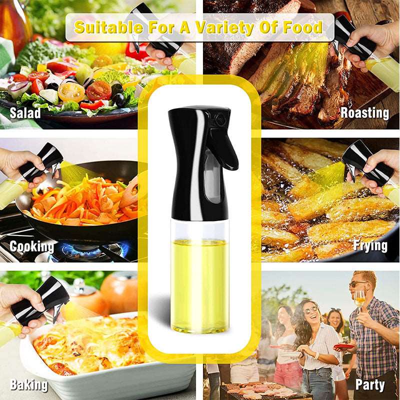 Oil Spray Bottle - Kitchen Cooking Olive Oil Dispenser | Camping BBQ Baking Vinegar Soy Sauce Sprayer Container Gadget